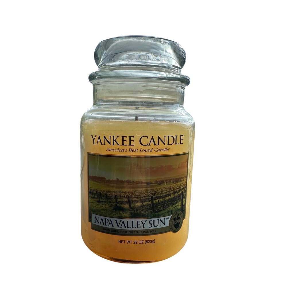 RARE Yankee Candle Napa Valley Sun Large Jar Candle 22 oz Single Wick